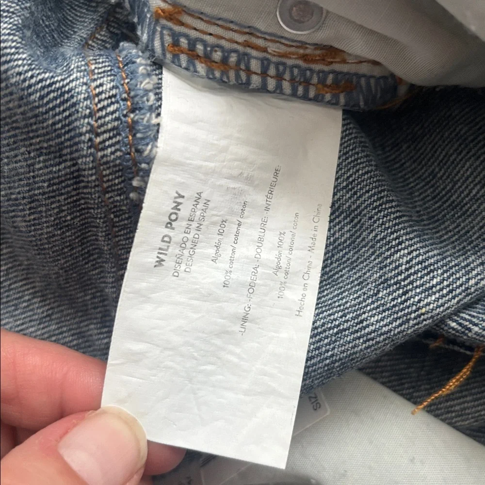 Wild Pony | NWT High-Rise Straight Leg Jeans - Light Blue Mom Jean Size 34 - Picture 10 of 13